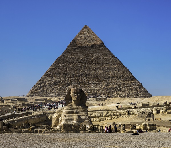 La grande pyramide de Khéops à Gizeh en Egypte