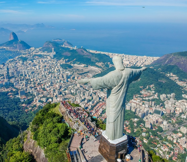 Le christ rédempteur à Rio de Janeiro