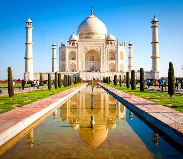 Le mausolée du Taj Mahal en Inde 